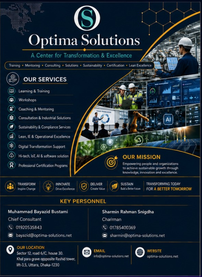 Optima Solutions company profile flyer